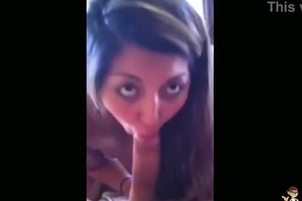 Teen gives her bf a blowjob pov